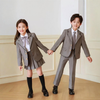 Boys' 2-Piece Formal Tuxedo Suit Set, Includes Jacket & Dress Pants, Satin Trim Detailing & Functional Pockets