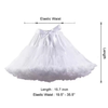 Girl's Elastic Waist Chiffon Petticoat Puffy Tutu Tulle Skirt Princess Ballet Dance Pettiskirts Underskirt
