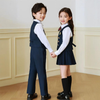 Boys' And Girl's 4-Pieces Formal Suit, Wedding Ring Bearer Outfit Vest Pants with Dress Shirt Bow Tie for Graduation 2-13 Years