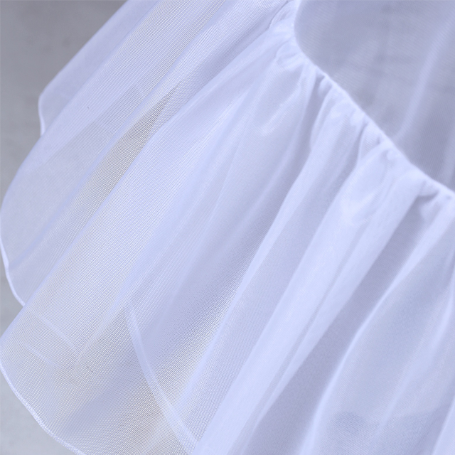 A-Line Wedding Petticoat Skirt Crinoline 1hoop Underskirt Half Slips Floor Length Bridal Petticoats for Women