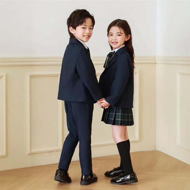 Boys' 2-Piece Formal Tuxedo Suit Set, Includes Jacket & Dress Pants, Satin Trim Detailing & Functional Pockets