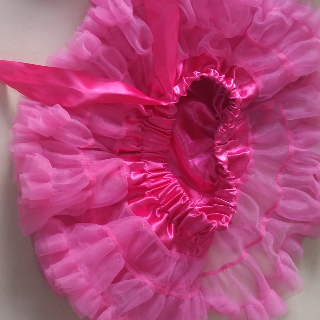 Girl's Elastic Waist Chiffon Petticoat Puffy Tutu Tulle Skirt Princess Ballet Dance Pettiskirts Underskirt