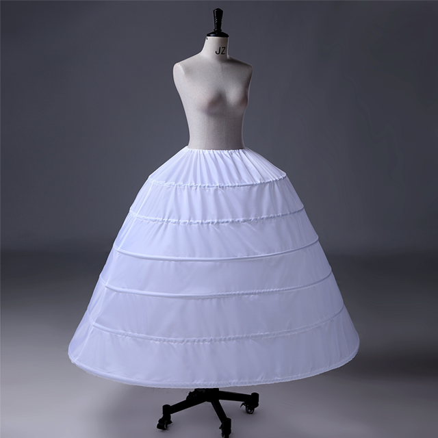 Women Petticoat Crinoline 6 Hoop A-line Floor-Length Underskirt for Bridal Wedding Dress Ball Gown
