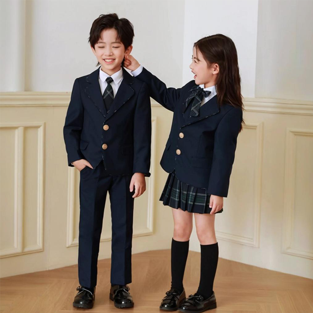 Boys' 2-Piece Formal Tuxedo Suit Set, Includes Jacket & Dress Pants, Satin Trim Detailing & Functional Pockets