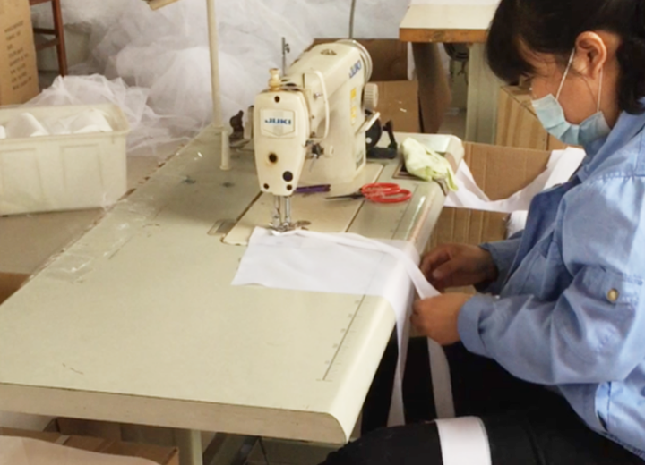 bridal accessory sewing production line