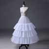 Petticoats for Women 4 Hoop Crinoline Petticoat for Wedding Dress 3 Ruffles Layers Ball Gown Elastic Waistband Underskirt P608