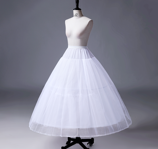 bridal petticoat quality inspection display