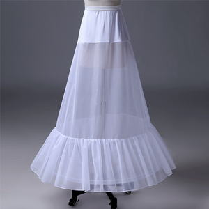 A-Line Wedding Petticoat Skirt Crinoline 1hoop Underskirt Half Slips Floor Length Bridal Petticoats for Women