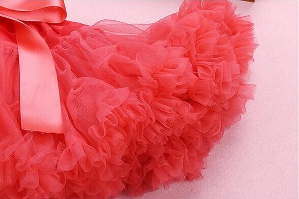 Girl's Elastic-Waist Puffy Chiffon Petticoat
