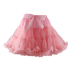 Girl's Elastic Waist Chiffon Petticoat Puffy Tutu Tulle Skirt Princess Ballet Dance Pettiskirts Underskirt